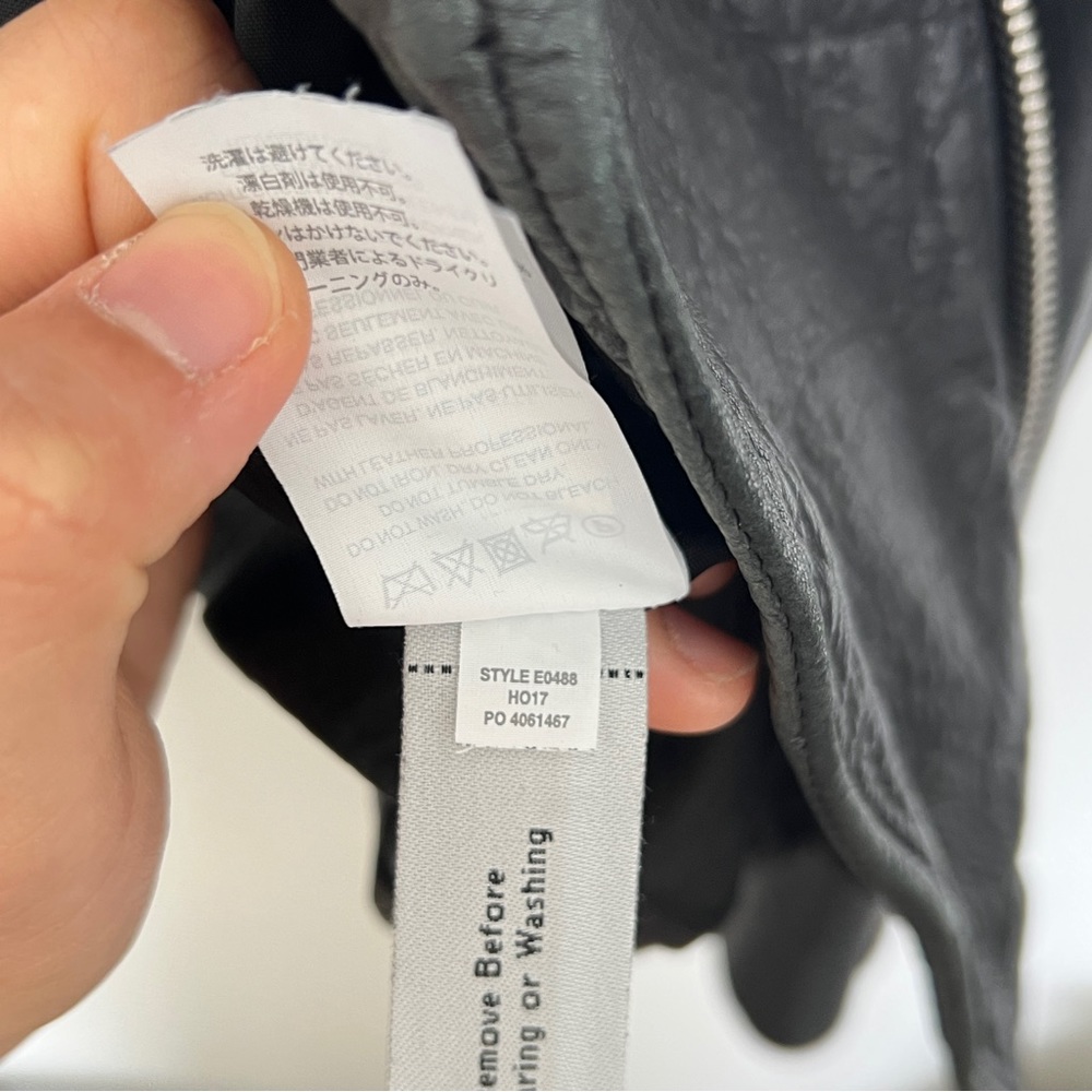 Madewell Black Washed Leather Jacket - Picture 6 of 8